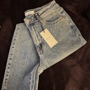 Judy blue Rhinestone jeans size 5/27 New